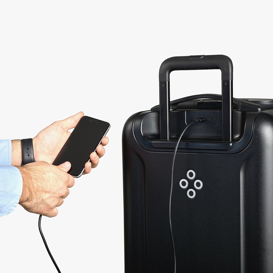 The Bluesmart Black Edition carry-on bag