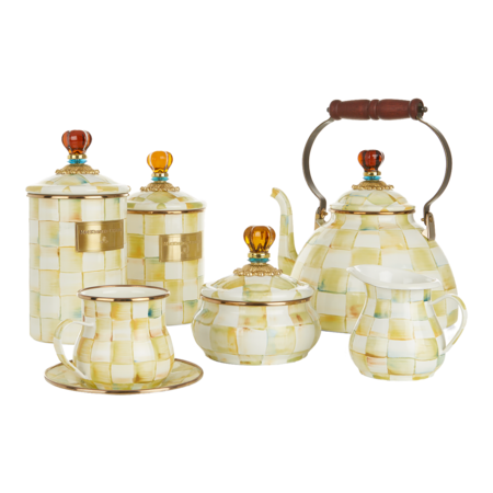 MacKenzie Childs Hand-painted Tea Set
