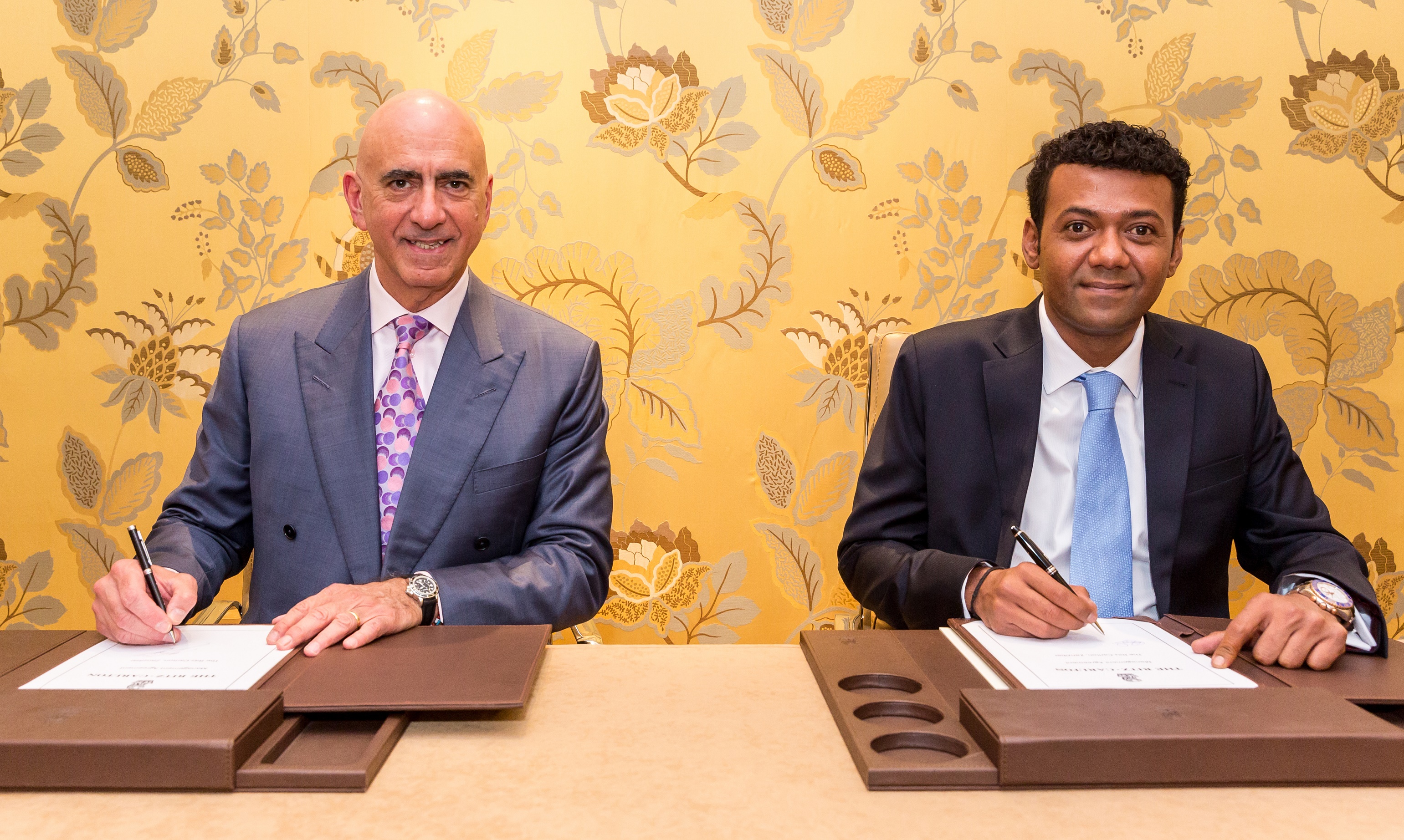 Alex Kyriakidis President and Managing Director Middle East and Africa Marriott International and Mr Saleh Said Director Pennyroyal Gibraltar (002)