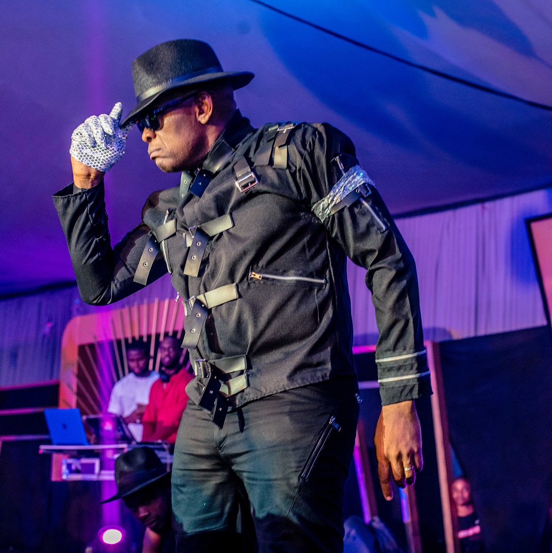 Tony Elumelu in Michael Jackson Costume