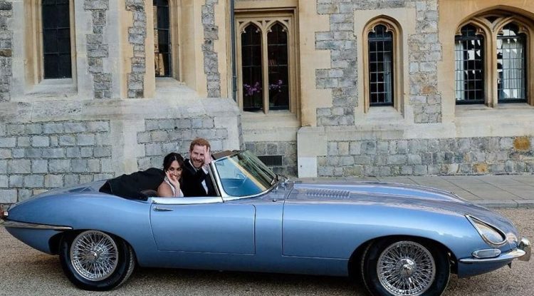 Prince Harry with his new wife Meghan Markle