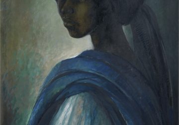 Tutu, 1974, oil-on-canvas by Ben Enwonwu