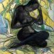 Ben Enwonwu_Negritude_1990_Watercolour on paper_78.5 x 53 cm