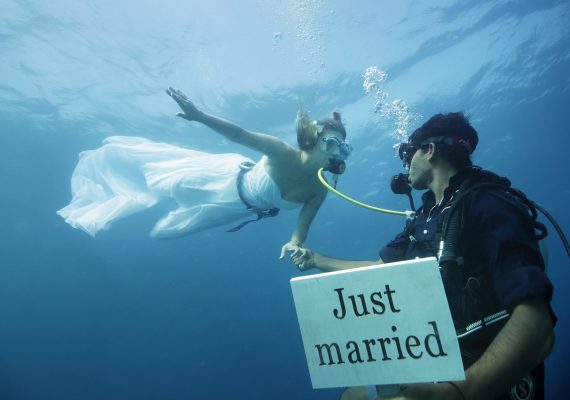 Anantara Kihavah Underwater Wedding Just Married
