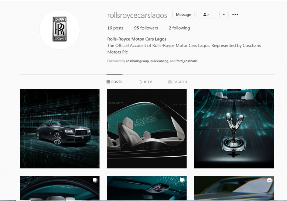 Rolls Royce Lagos Instagram