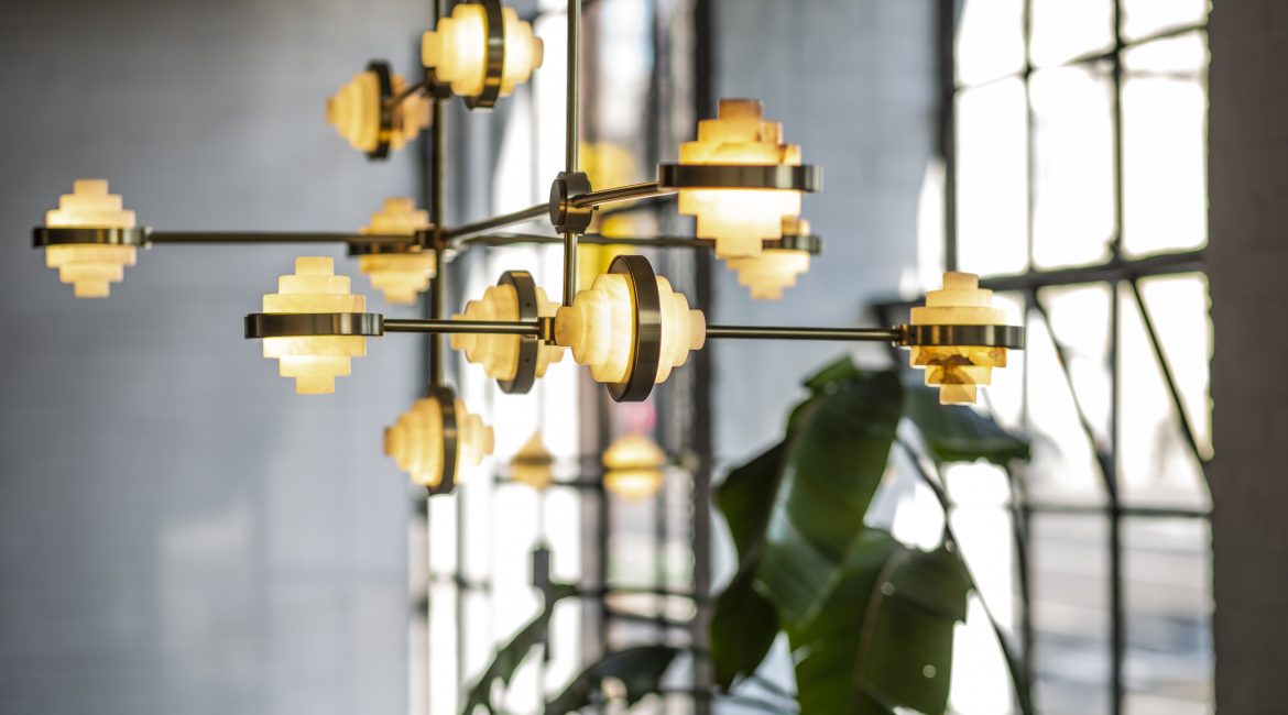 This Alabaster Forged Light Is A Good Addition To Your Home