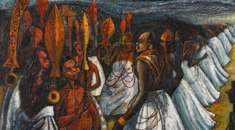 Ben-Enwonwu-The-Court-of-the-Oba-of-Benin.